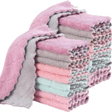 Microfiber Washcloths 24 Pack – Soft Self-Care Cloths for Bath Time and Makeup Removal, Coral Velvet