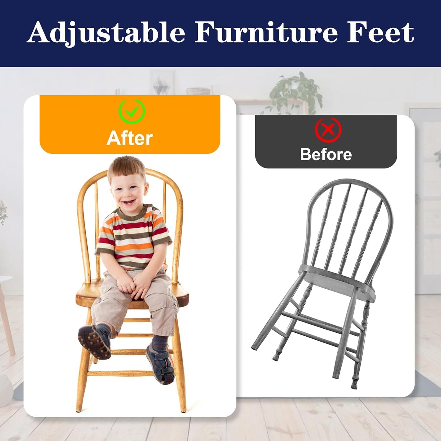 200+ pound load capacity per leveling foot