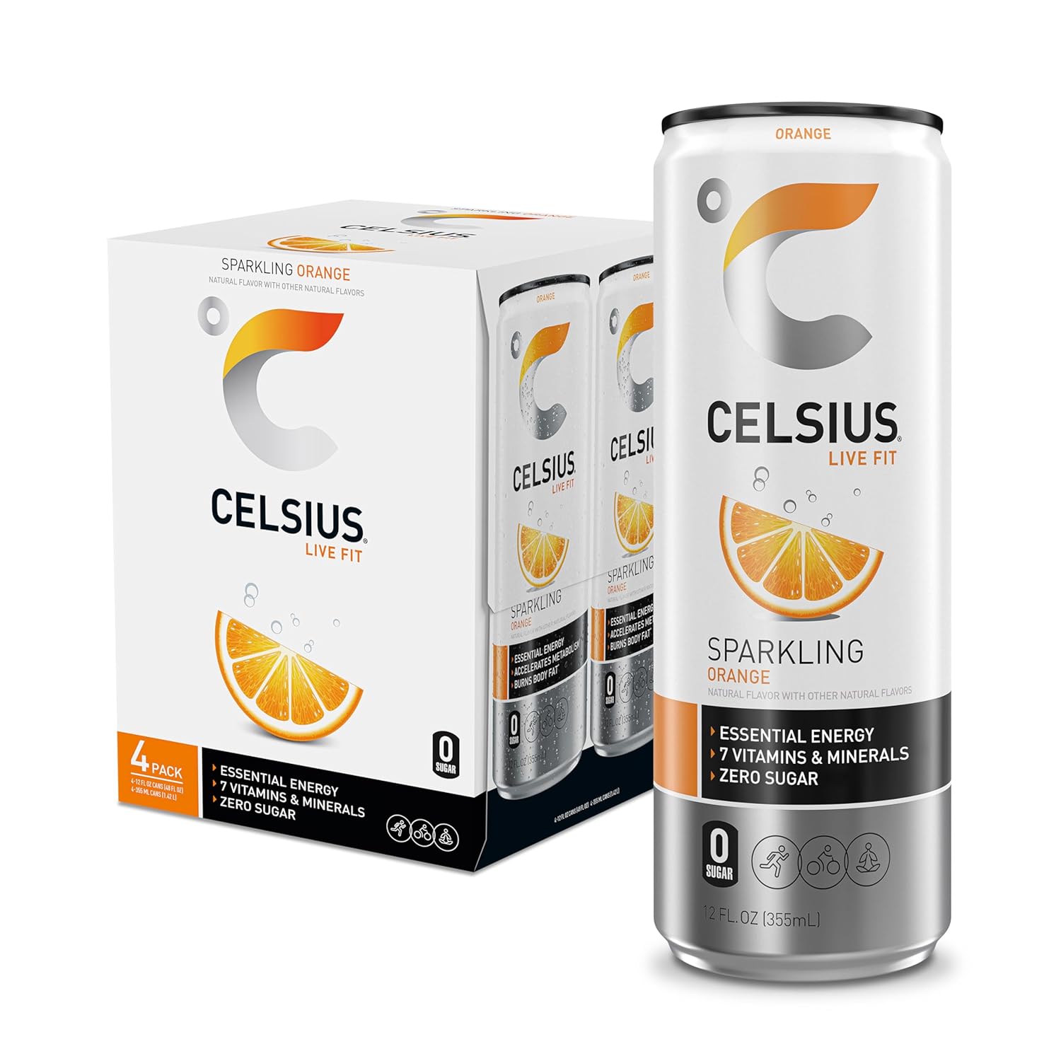 200mg caffeine per 12 fl oz can for functional energy