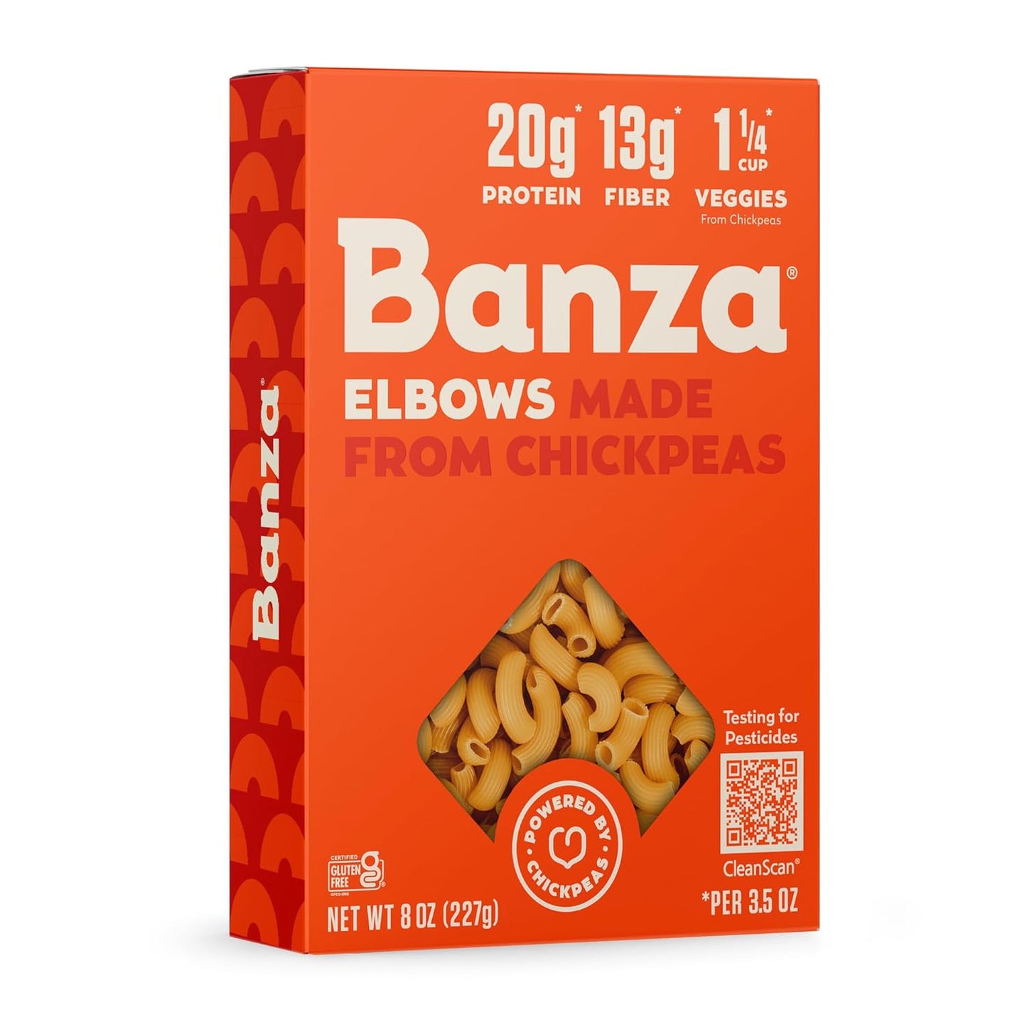 20g plant-based protein per serving (50% more than leading traditional pasta)