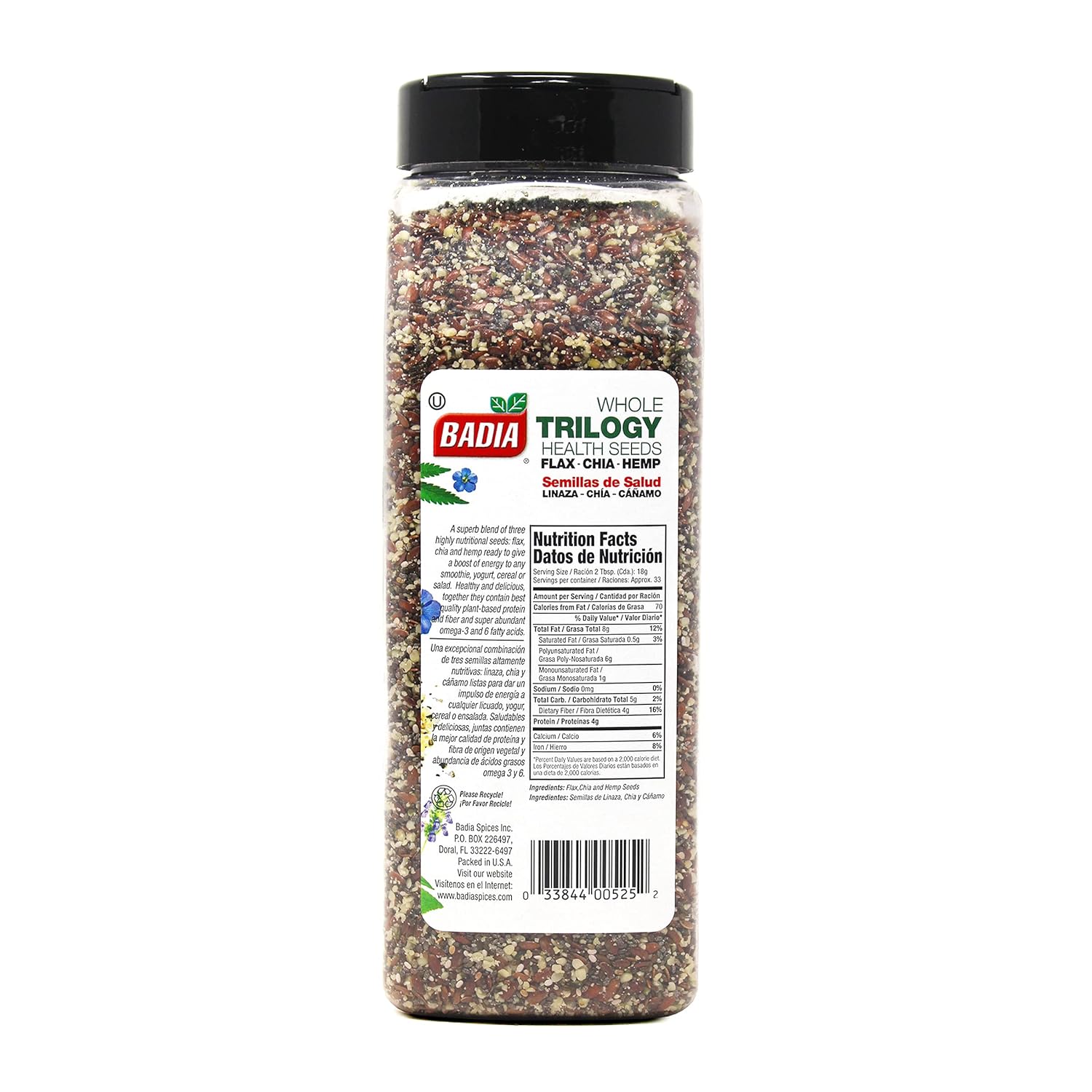 21 oz (1.3 lb) resealable canister size