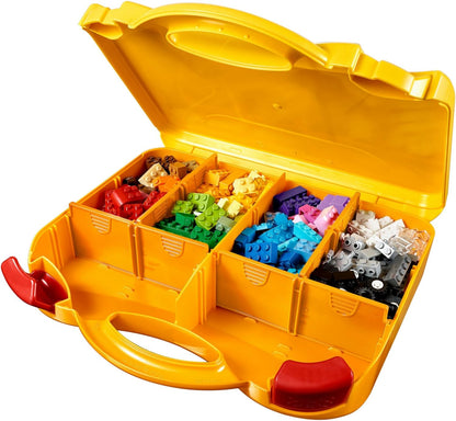 LEGO Classic Creative Suitcase 10713 – Unisex Multicolor Building Bricks for Kids' Playroom, Living Room Floor, and Dining Table
