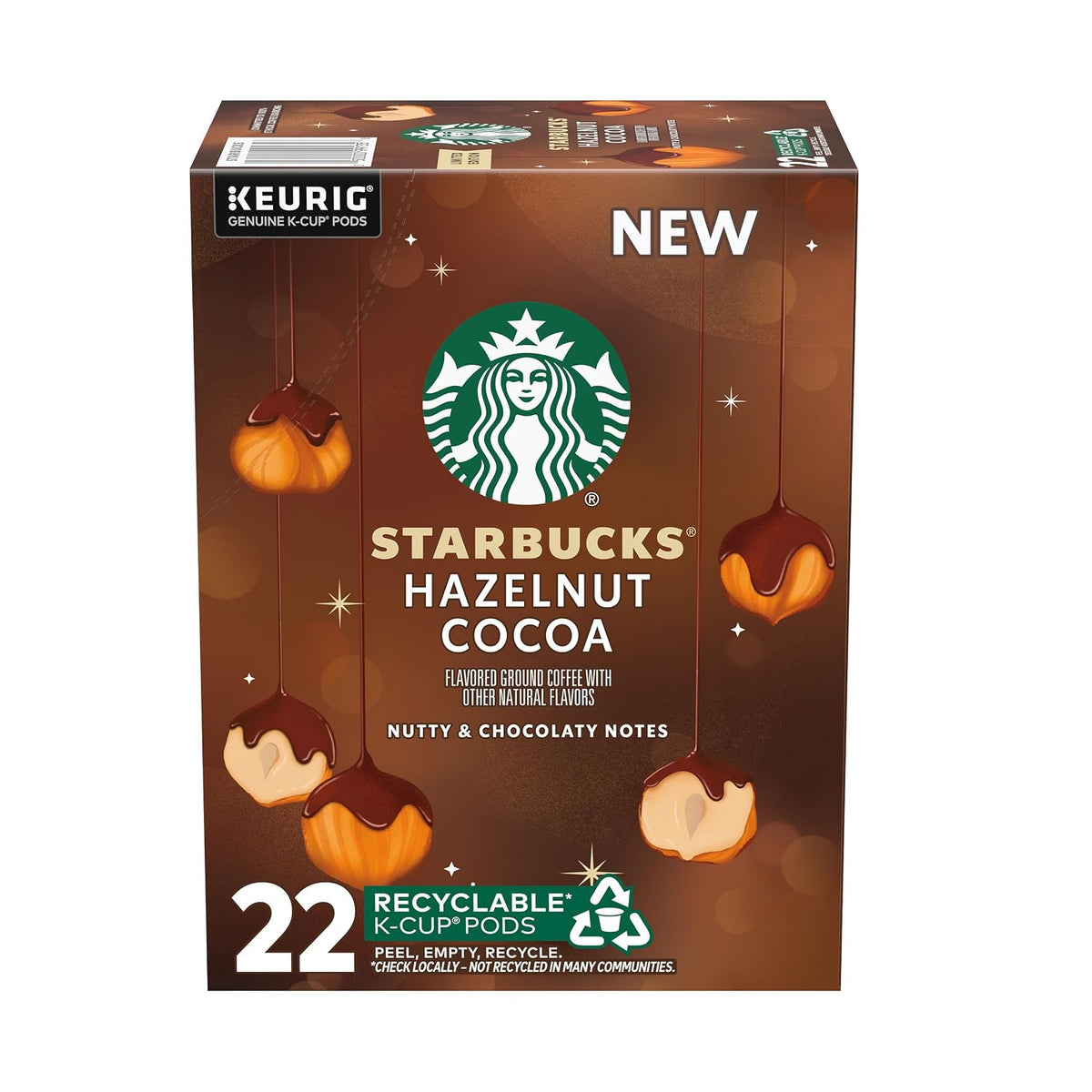 22 individually portioned k-cup pods