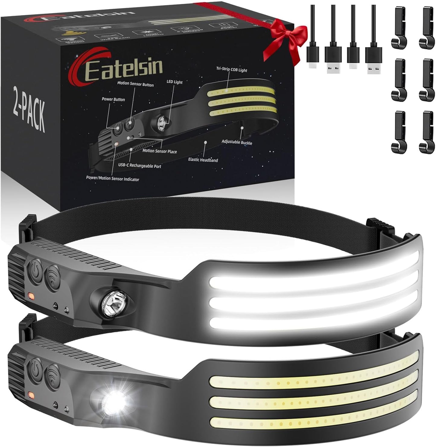 230° cob wide-beam strip combined with led spotlight reaching up to 300 feet