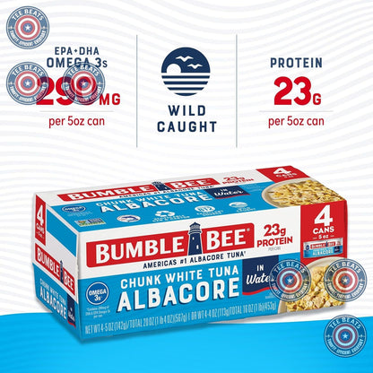 23g protein, 290mg omega-3 (dha & epa), and vitamin b12 per 5oz serving