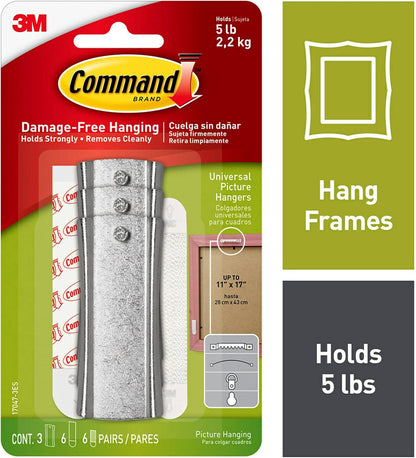 24 adhesive strips and 24 stabilizer pairs for reinforced, level mounting