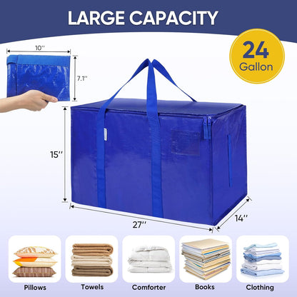 24-gallon capacity per bag at 27 x 14 x 15 inches