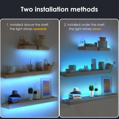 24-key ir remote with 10m range offering color, brightness, and lighting-mode control