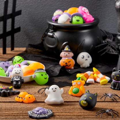 JOYIN Halloween Mochi Squishy 24 Pack – Therapeutic Sensory Fidget Collection for Daily Mindfulness Routines and Focus Sessions