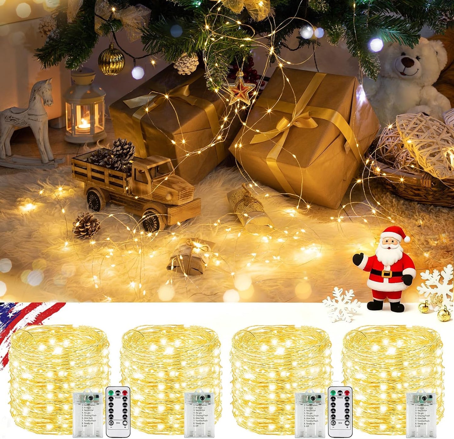 240 high-brightness leds across a 20ft/6m copper-wire strand (also available in 120 and 360 led versions)