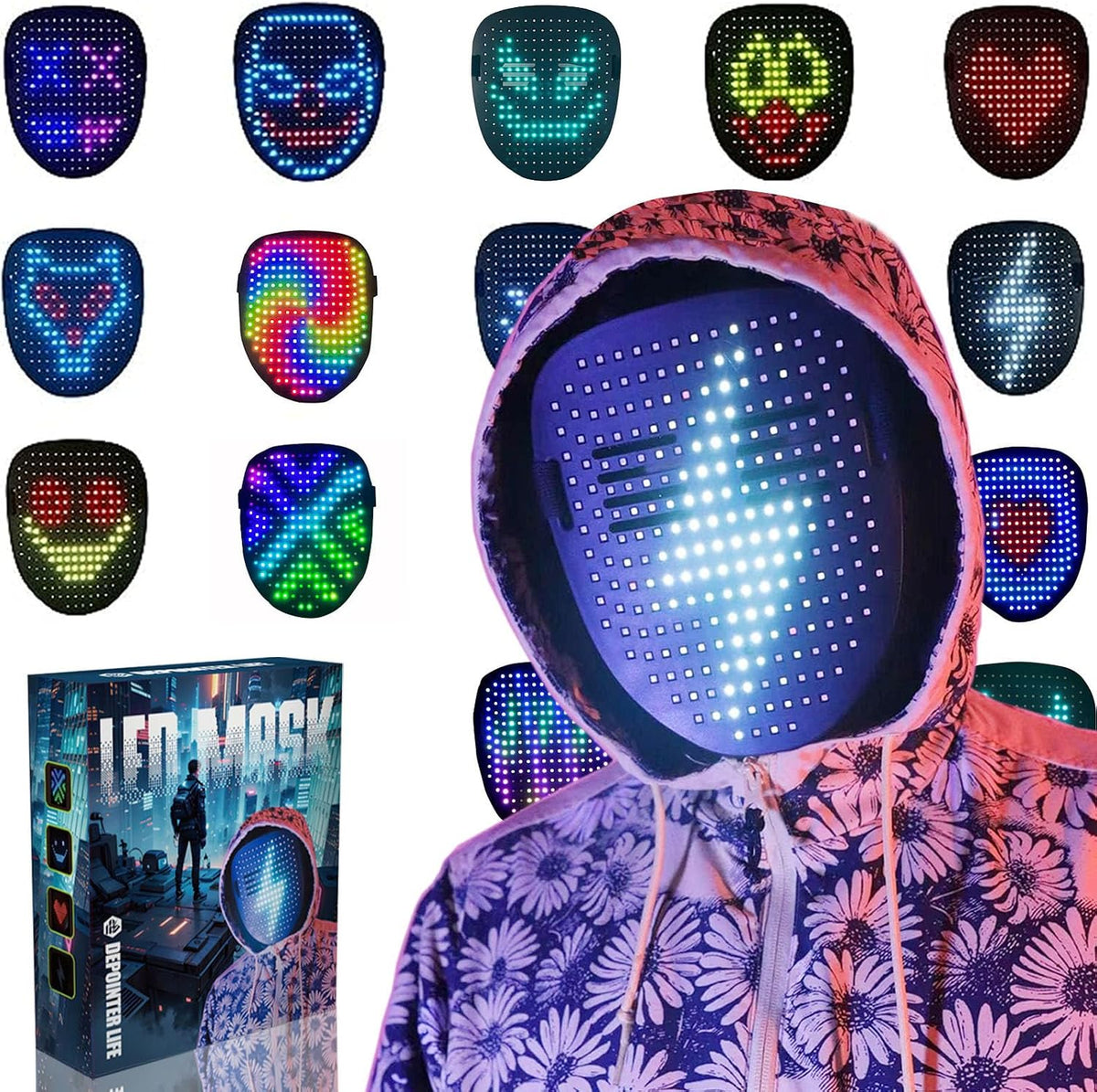 25 dynamic and 25 static led light patterns (50 total modes)