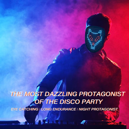 Depointer Hand Wave Controlled LED Mask – Portable Light Show for Nightclub Patios and Outdoor Dance Floors