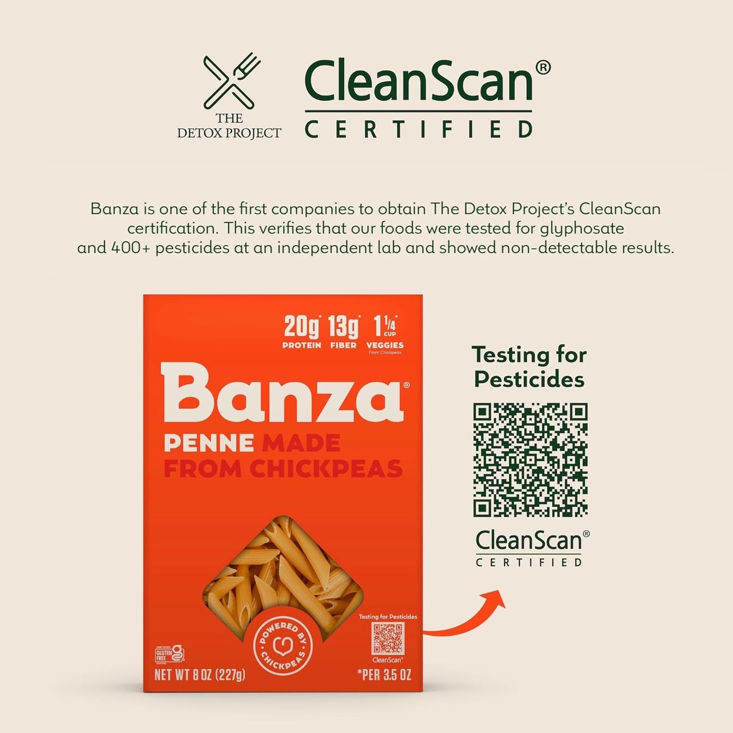 25% fewer net carbs than traditional wheat pasta