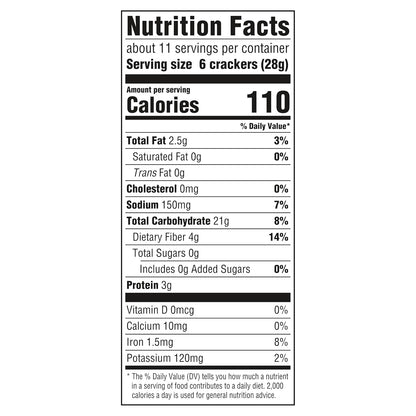 25% less fat compared to original triscuit crackers