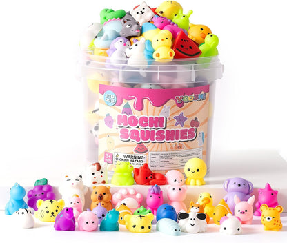 25-piece bulk pack with assorted cute animal mochi designs