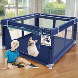 XVISHX Small Dog Playpen 42x42 – Soft-Sided Recovery and Rest Zone for Puppies