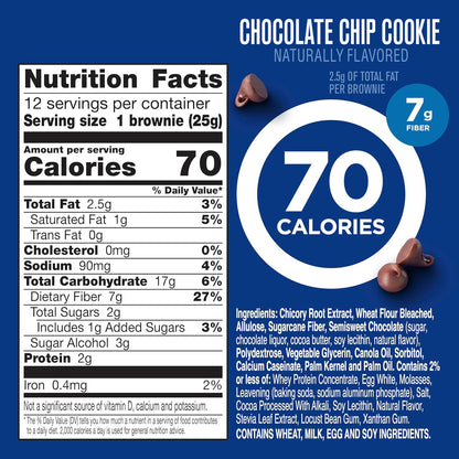 2g sugar and 5g net carbs per serving (17g total carbs minus fiber, sugar alcohol, and allulose)