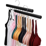 NECAMOCU Double-Sided Hanger – Time-Saving Wardrobe Storage for Busy Professionals, Solid Wood