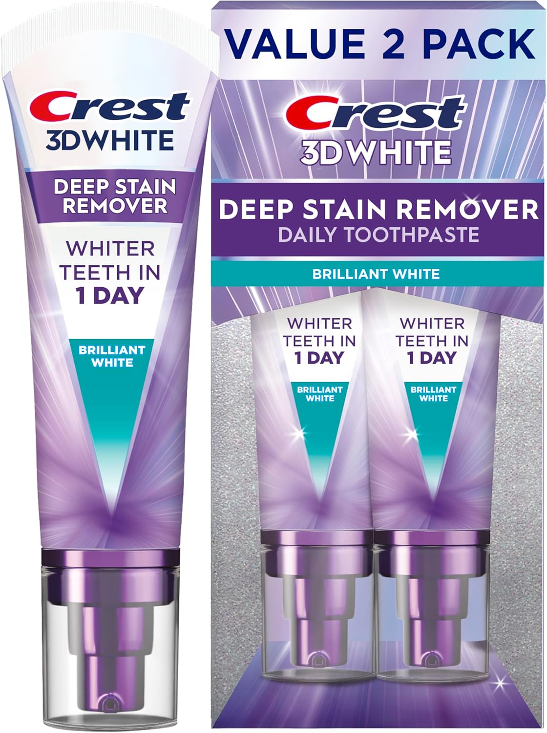 3.1oz travel-size tube (2-pack) compliant with carry-on liquid rules