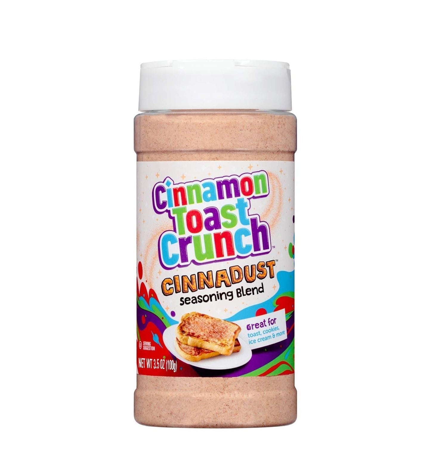 3.5 oz shaker-style container sized for repeated home use