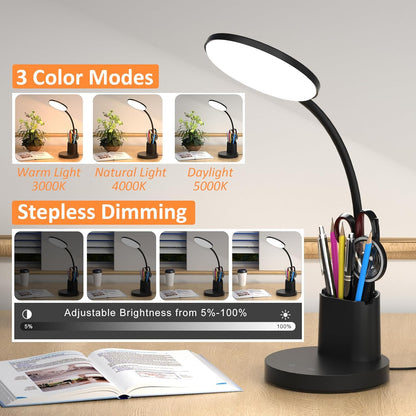 3 color temperature modes with stepless dimmable brightness