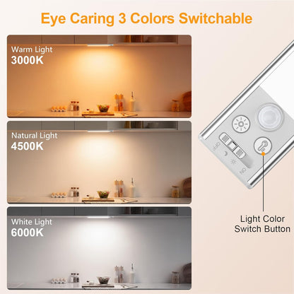 3 color temperatures (3000k warm, 4500k mixed, 6000k cool) and 5-level + stepless dimming