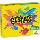 Gushers Tropical Mini Pouches – Low-Calorie Sweet Treat with Vitamin C for Mindful Snacking