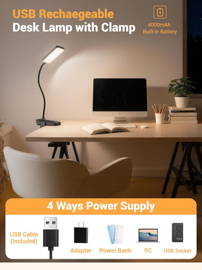 3-in-1 design: clip-on, free-standing, and wall-hanging via rear hole