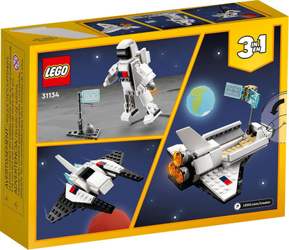 LEGO Creator 3 in 1 Spaceship and Astronaut Build – Engaging Construction Activity Supporting Fine Motor and STEM Skills, Ages 6+