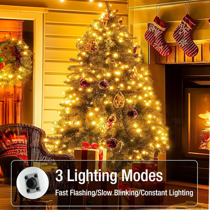 3 lighting modes: fast flashing, slow blinking, and constant on