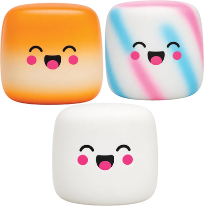 3-pack includes sweet, toasted, and cotton candy swirl marshmallow variants