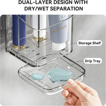 3-Slot Slide-Out Toothbrush Holder – Functional Storage Solution for Stress-Free Morning Prep