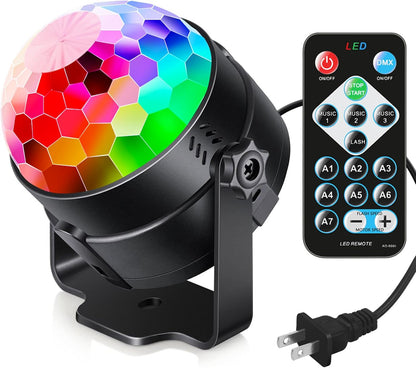 3 sound-activated modes that pulse lighting in sync with ambient music or voice