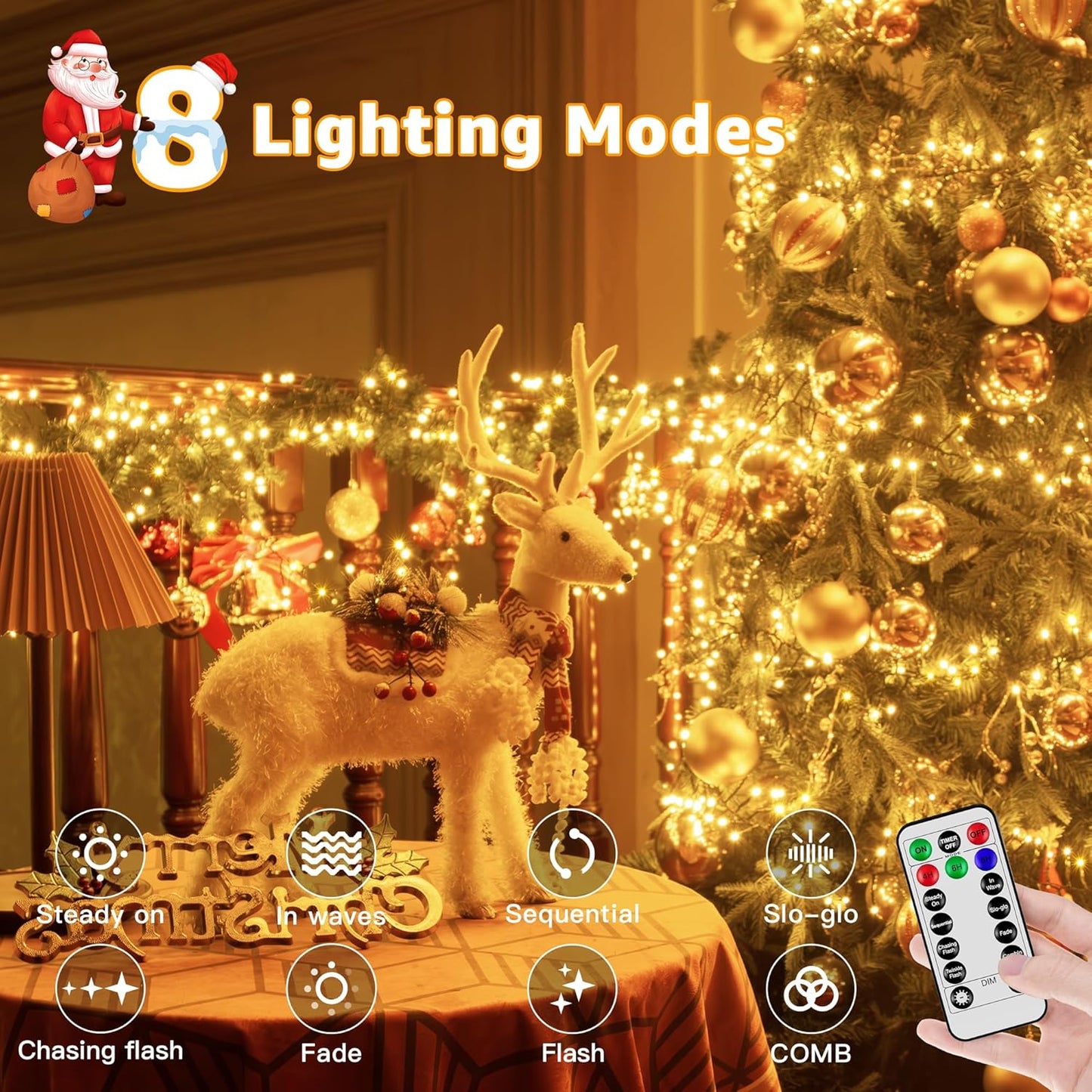 3 timer settings plus 4-level dimming and memory function