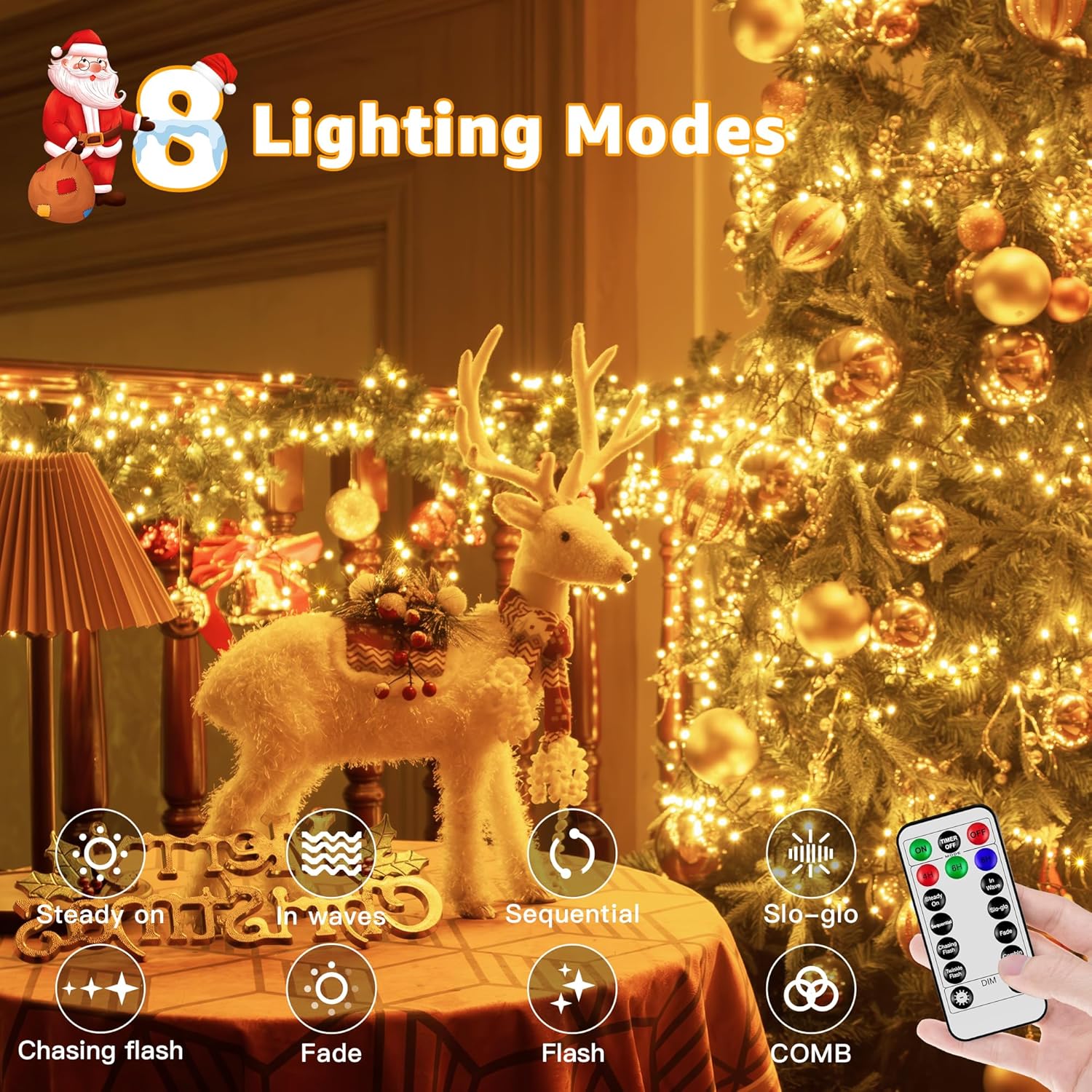3 timer settings plus 4-level dimming and memory function