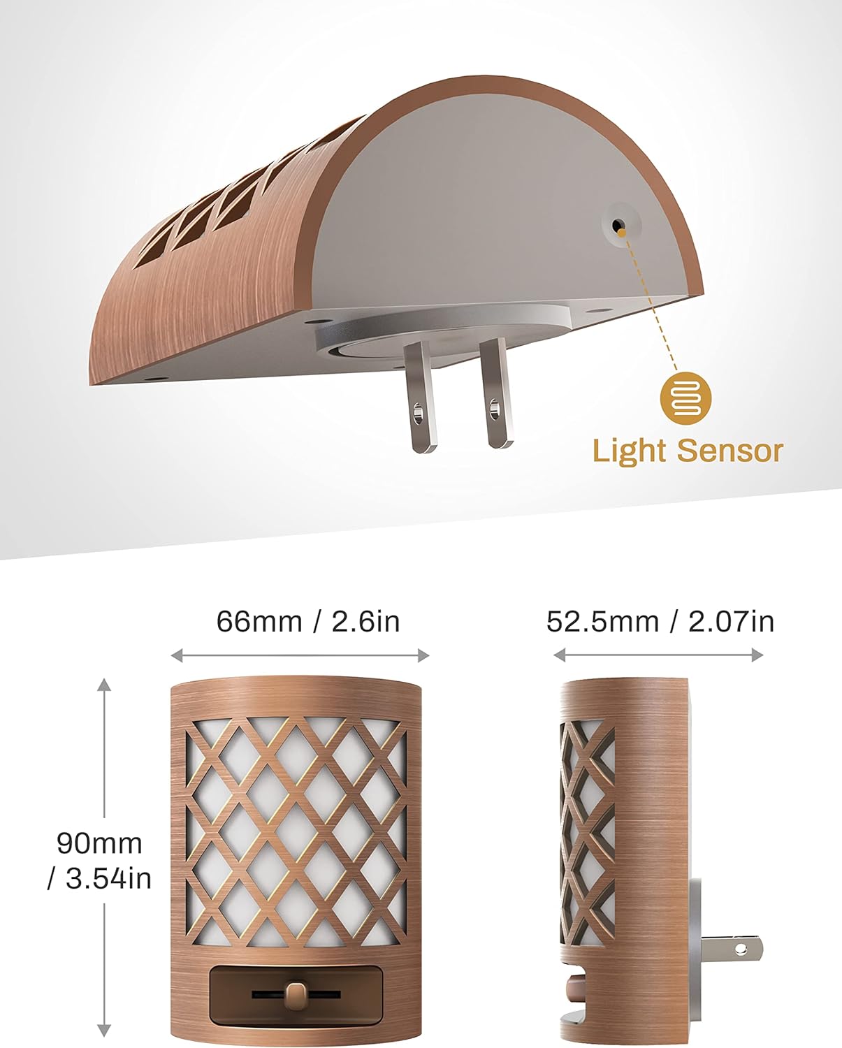 30,000-hour led lifespan with plastic shade and brushed finish