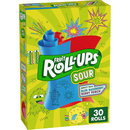 30-count variety pack with two sour flavors (blue razzberry and berry punch); also available in 10-count