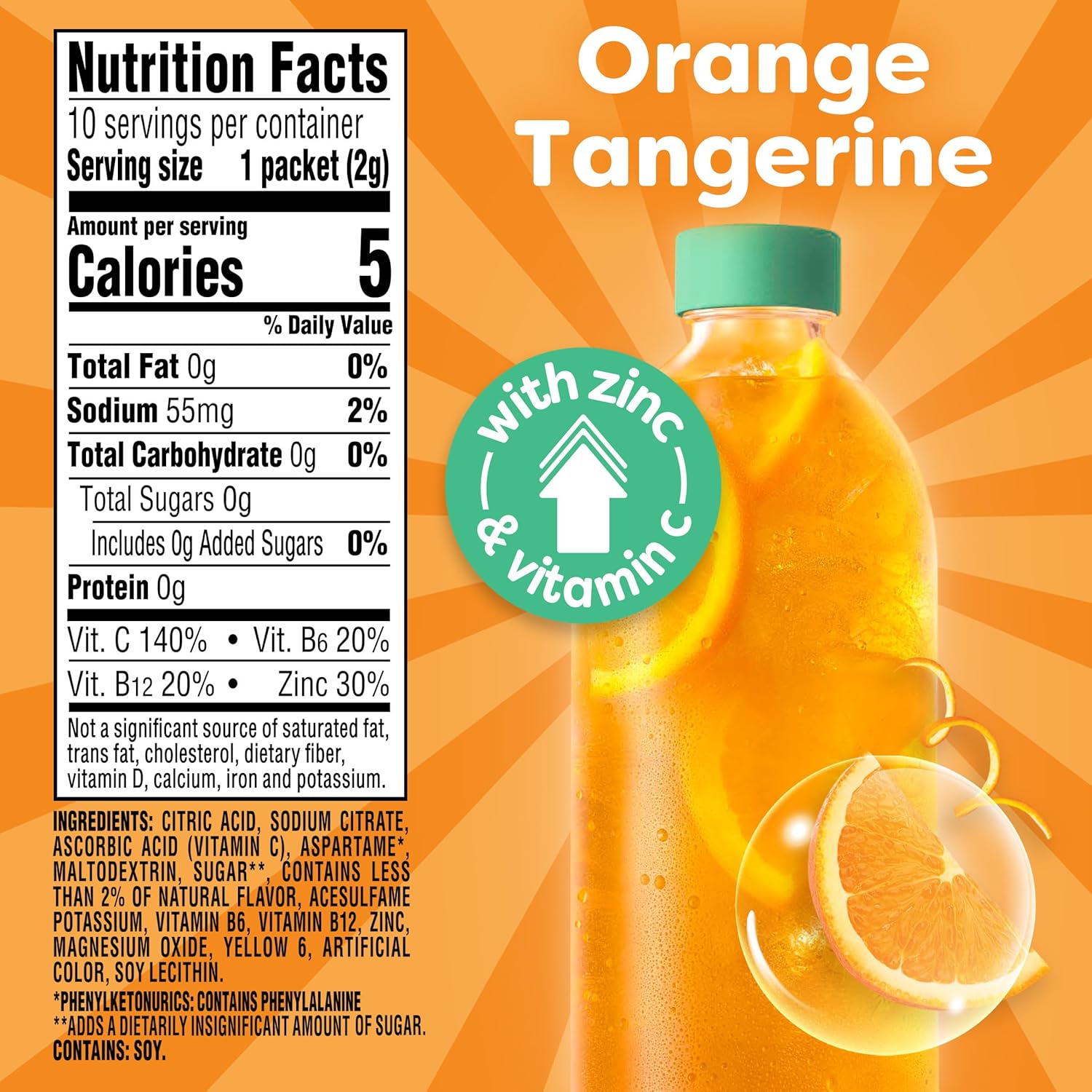 30% daily value of zinc per serving