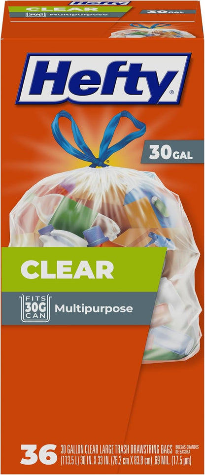 30-gallon capacity sized for large kitchen cans and outdoor bins