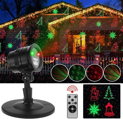 300° adjustable projector head for aiming the light at walls, ceilings, or lawns