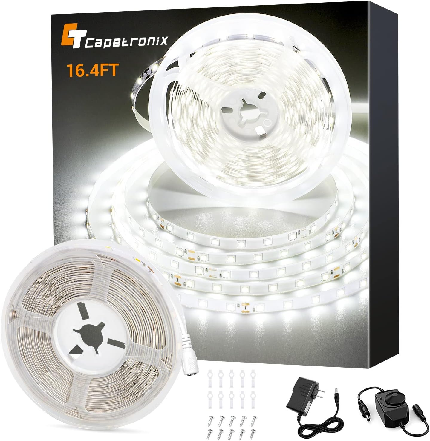 300 high-brightness daylight white leds delivering 2140 lumens at 6000k