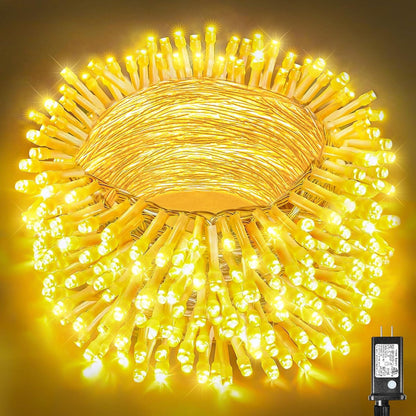 300 led count with 3000k warm white output (scaling to 1000 led / 328ft in larger variants)