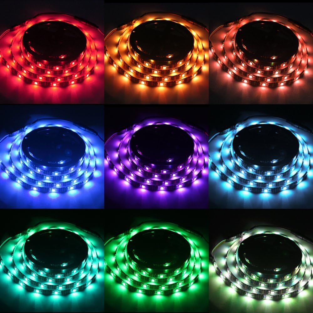 300-led high-density strip with super-viscosity adhesive backing for peel-and-stick install