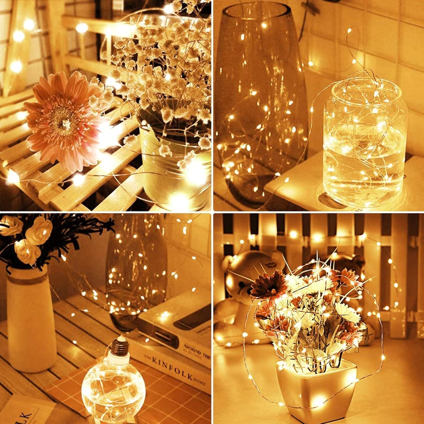 3000k warm white color temperature with insulating-layer wire for safe handling