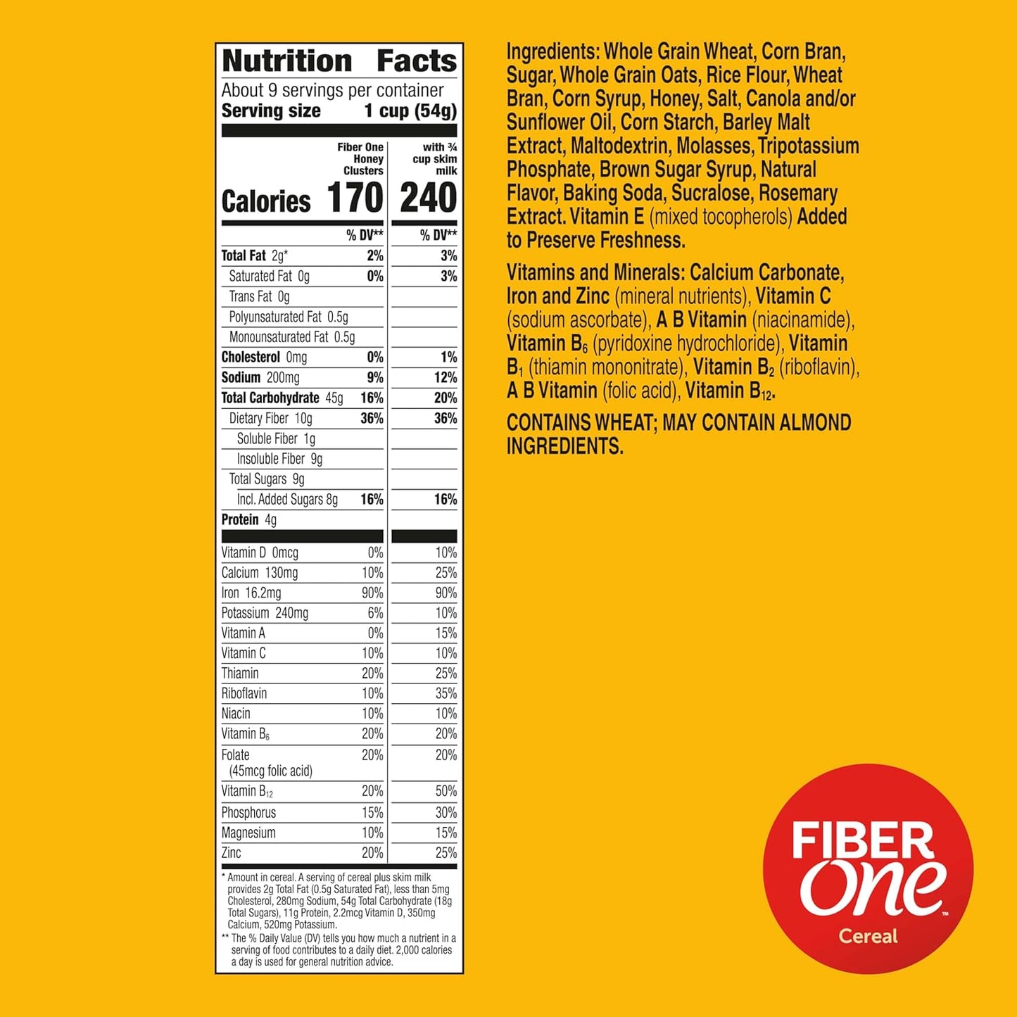 31g whole grain per serving with added vitamins and minerals