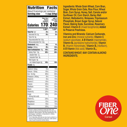 31g whole grain per serving with added vitamins and minerals