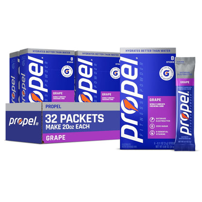 32 individual powder sticks (4 boxes of 8) for grab-and-go convenience