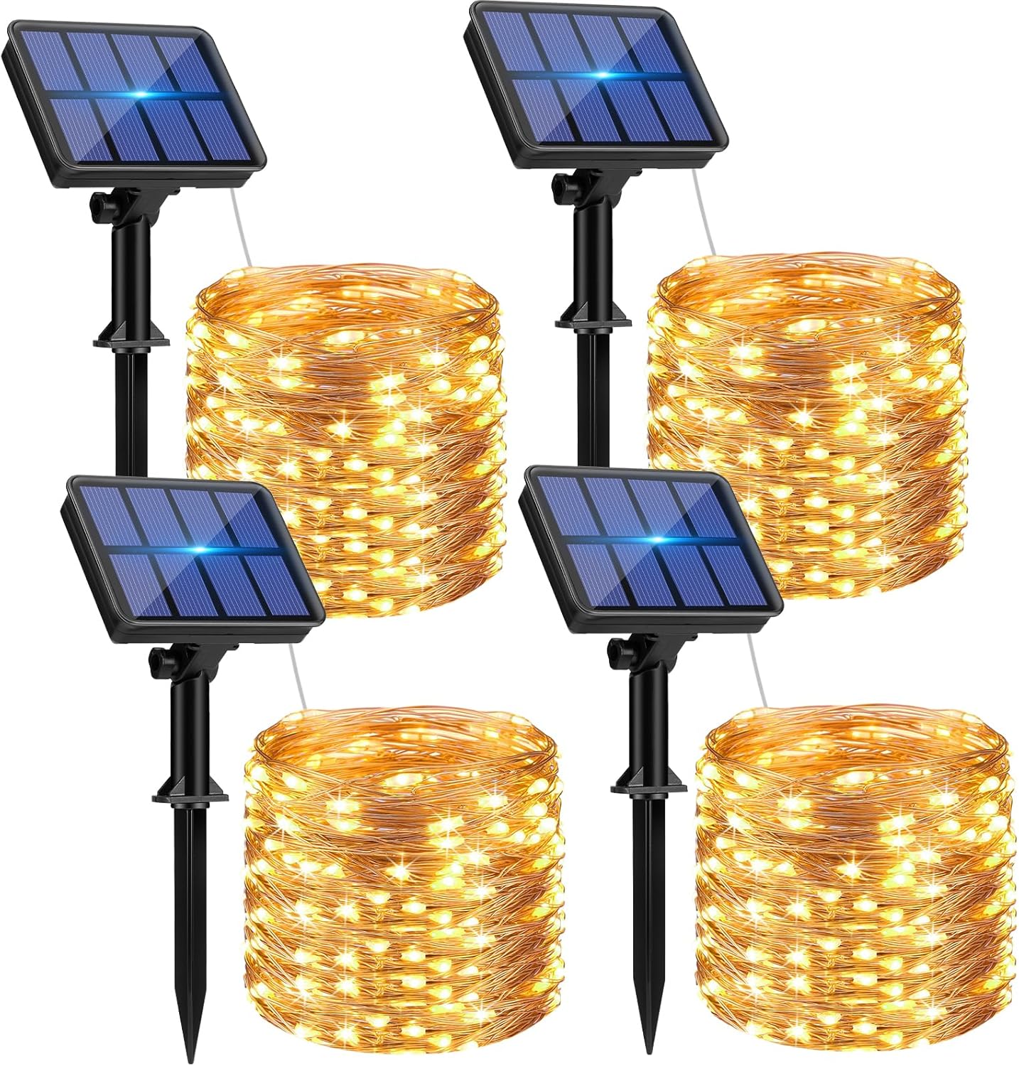 320 total leds across 132ft (4 strings of 33ft each including 6.5ft lead wire)