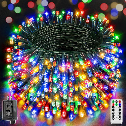 328 ft total length with 1000 leds (plus 500 led short variants) for full-property coverage