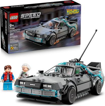 357-piece buildable delorean time machine model